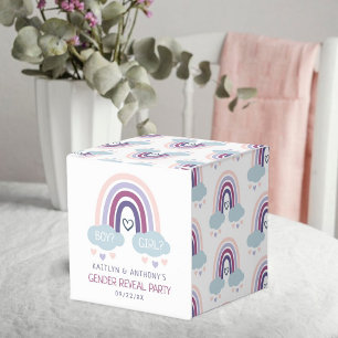 Cute Little Rainbow Gender Reveal Party Presentaskar