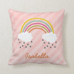 Cute Little Rainbow Personlig Pillow Kudde