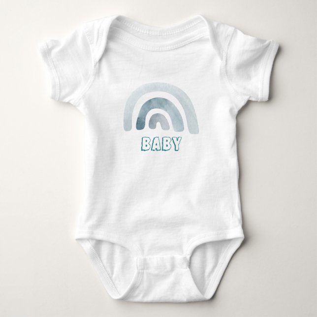 Cute Little Rainbow Pojke T Shirt (Framsida)