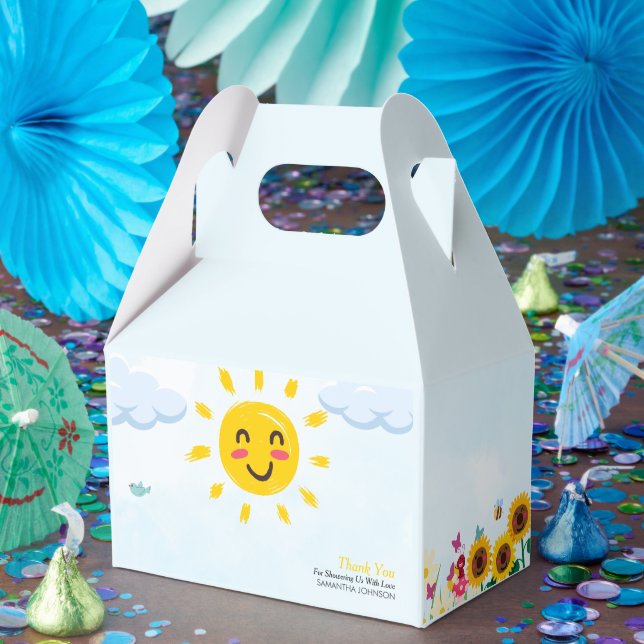Cute Little Ray of Sunshine Baby Shower Presentaskar (Part)