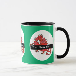 Cute Little Red Dragon Coffee Mugg för att anpassa