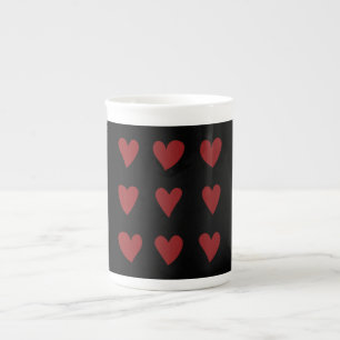 Cute Little Red Hearts Valentine Day Gift Benporslin Mugg