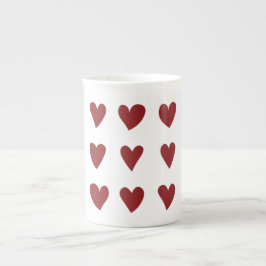 Cute Little Red Hearts Valentine Day Gift Benporslin Mugg