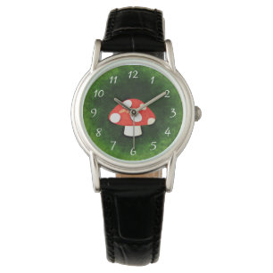 Cute Little Red Mushroom Armbandsur