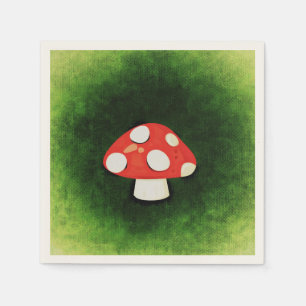 Cute Little Red Mushroom Pappersservett