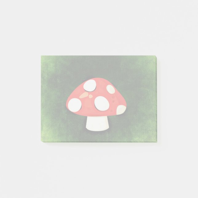 Cute Little Red Mushroom Post-it Block (Framsida)