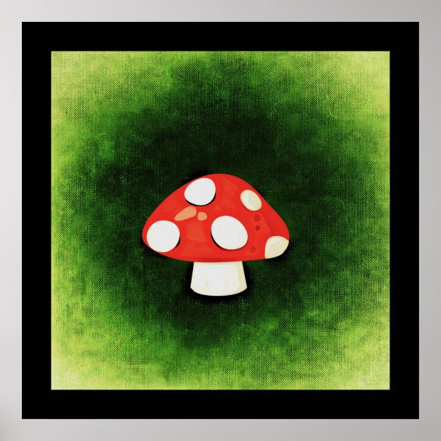 Cute Little Red Mushroom Poster (Framsidan)