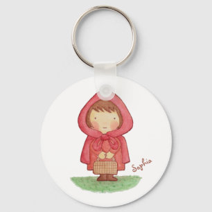 Cute Little Red Riding Huva Storybook Magnet Nyckelring