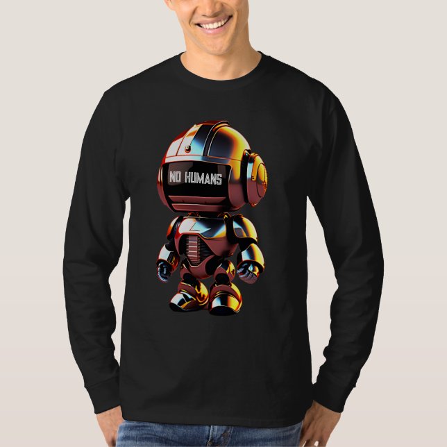 Cute Little Robot T Shirt (Framsida)