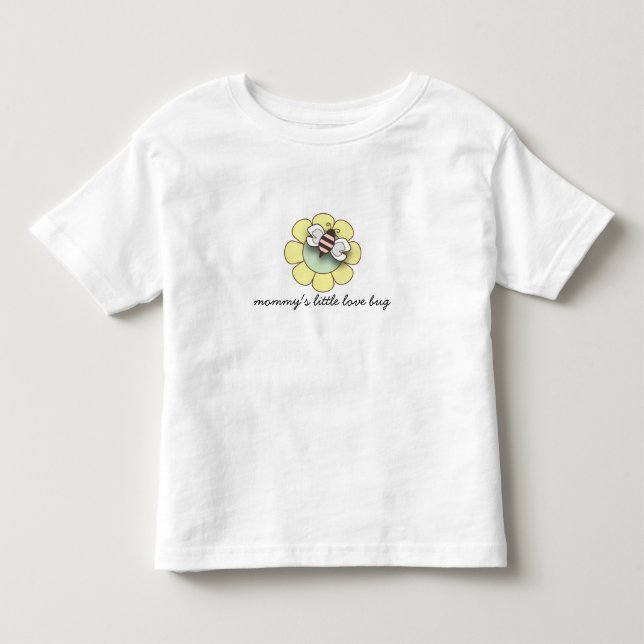 Cute Little Rosa Bee Kärlek Kryp Tee (Framsida)