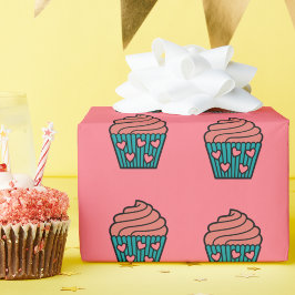 Cute Little Rosa Heart Cupaka Girl Gift Birthday Presentpapper