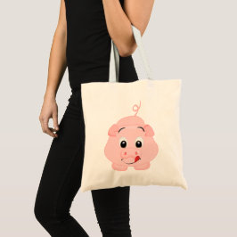 Cute Little Rosa Piggy Tygkasse