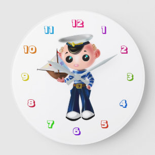 Cute Little Sailor - Stor Klocka
