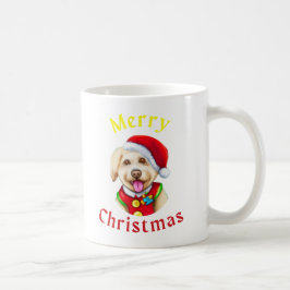Cute Little Santa Valp Lycklig jul Kaffemugg