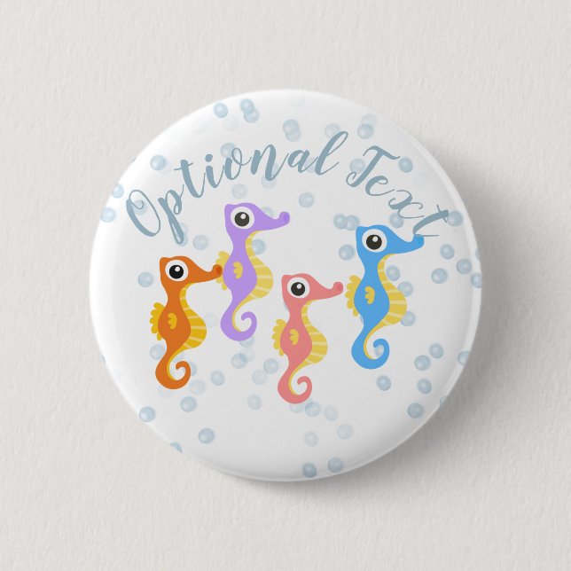 Cute Little Seahorse Knapp (Framsida)