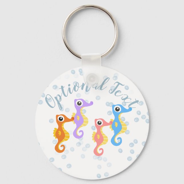Cute Little Seahorse Nyckelring (Framsida)