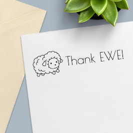 Cute Little Sheep (Tack, du) Självfärgande Stämpel