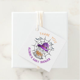 Cute Little spökBOO Tack babydusch Gåvor Etiketter