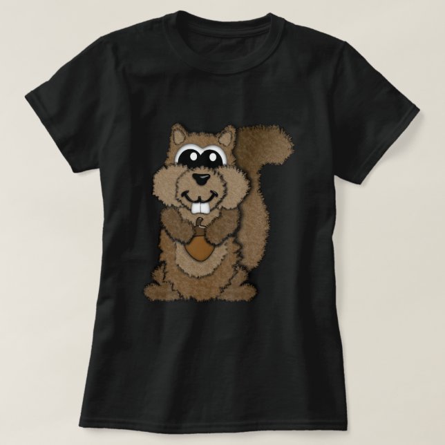 Cute Little Squirrel T-shirt (Design framsida)