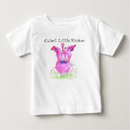 Cute Little Stinker Gris T Shirt