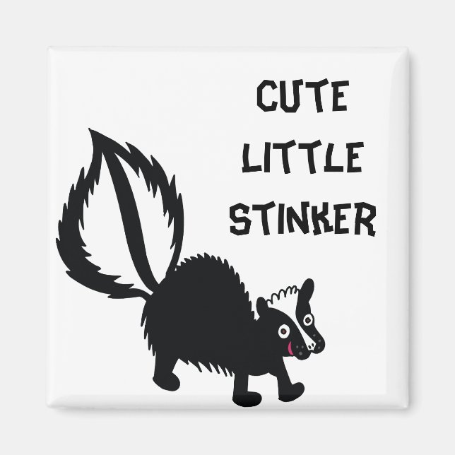 Cute Little Stinker Skunk Prated Art Design Magnet (Framsidan)
