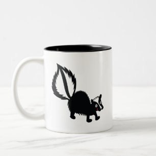 Cute Little Stinker Skunk Prated Art Design Två-Tonad Mugg