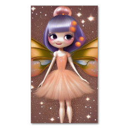 Cute Little Stunning Rendition Glitter Struktur Si Magnetiska Visitkort
