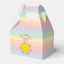 Cute Little Sunshine Baby Första Födelsedagsfesten Presentaskar