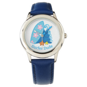 Cute Little Surfer, Surfboard och Wave Armbandsur