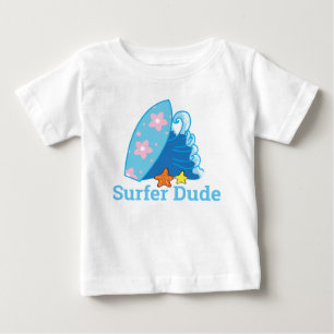 Cute Little Surfer, Surfboard och Wave T Shirt