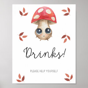 Cute Little svamp - Drinks Poster
