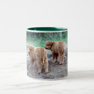 Cute Little svan Två-Tonad Mugg