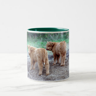 Cute Little svan Två-Tonad Mugg