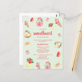 Cute Little Swearing på Way Baby Shower Vykort