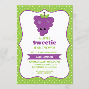 Cute Little Sweet Graph Baby Shower Inbjudningar