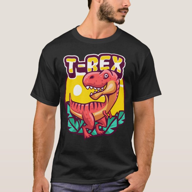 Cute Little T-Rex T Shirt (Framsida)