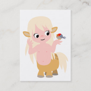 Cute Little Tecknad Centauress ACEO-Affärskort Visitkort