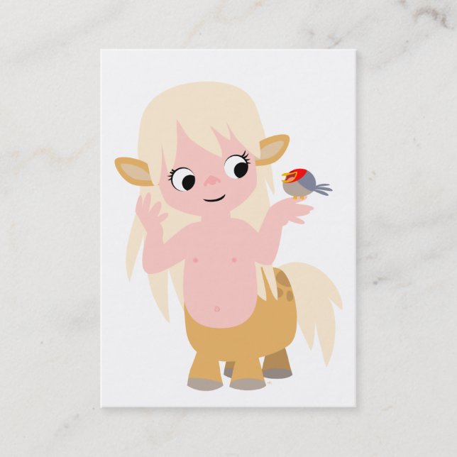 Cute Little Tecknad Centauress ACEO-Affärskort Visitkort (Framsida)