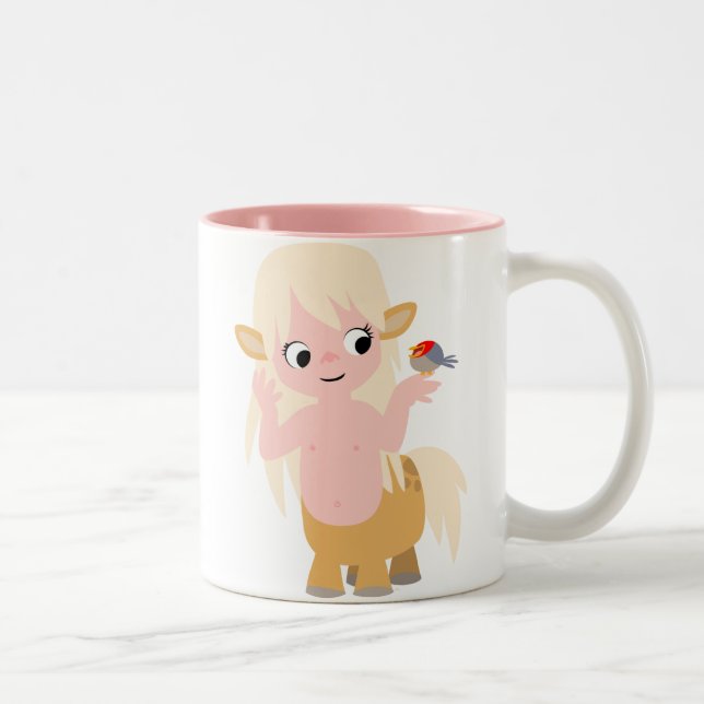 Cute Little Tecknad Centauress Mugg (Höger)