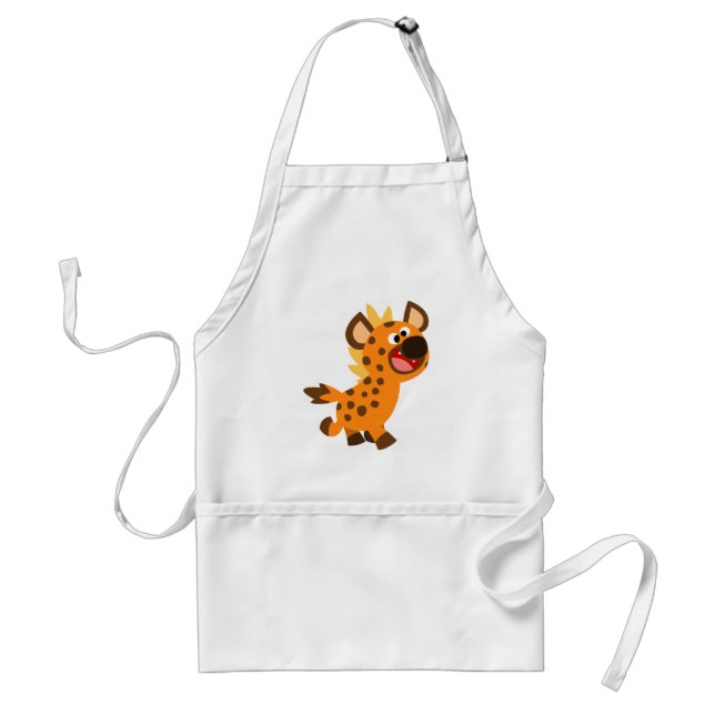 Cute Little Tecknad Hyena Apron Förkläde (Framsidan)