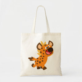 Cute Little Tecknad Hyena Bag Tygkasse
