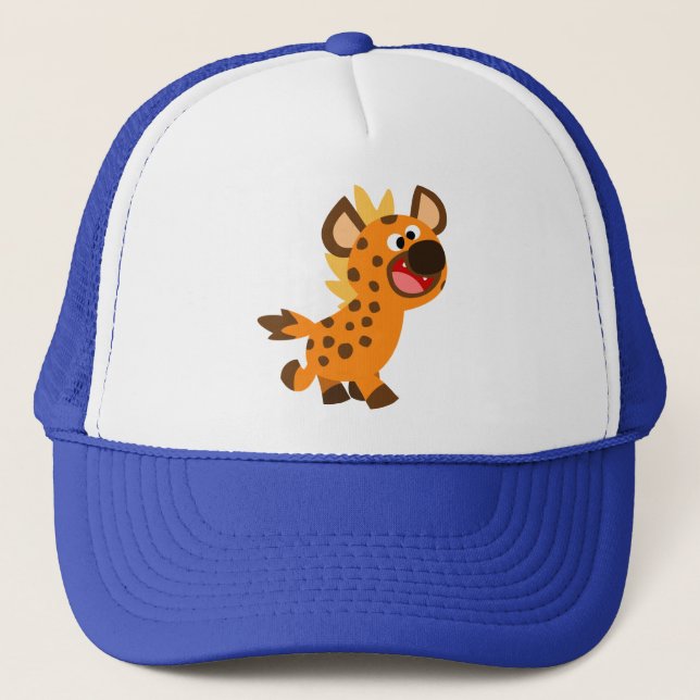 Cute Little Tecknad Hyena Hat Keps (Framsida)