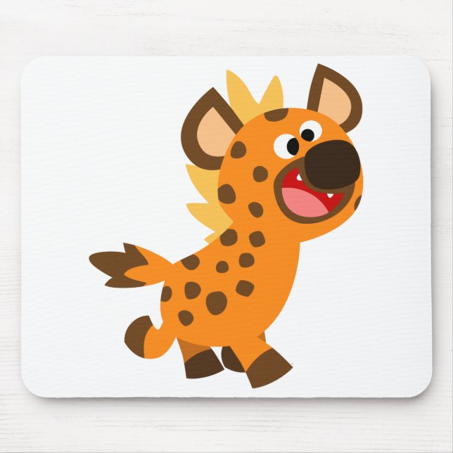 Cute Little Tecknad Hyena Mousepad Musmatta (Framsidan)