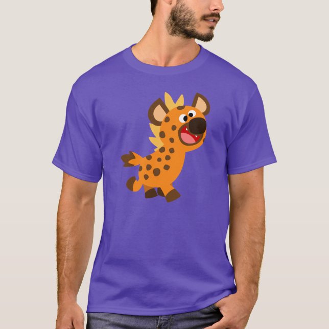 Cute Little Tecknad Hyena T-Shirt (Framsida)