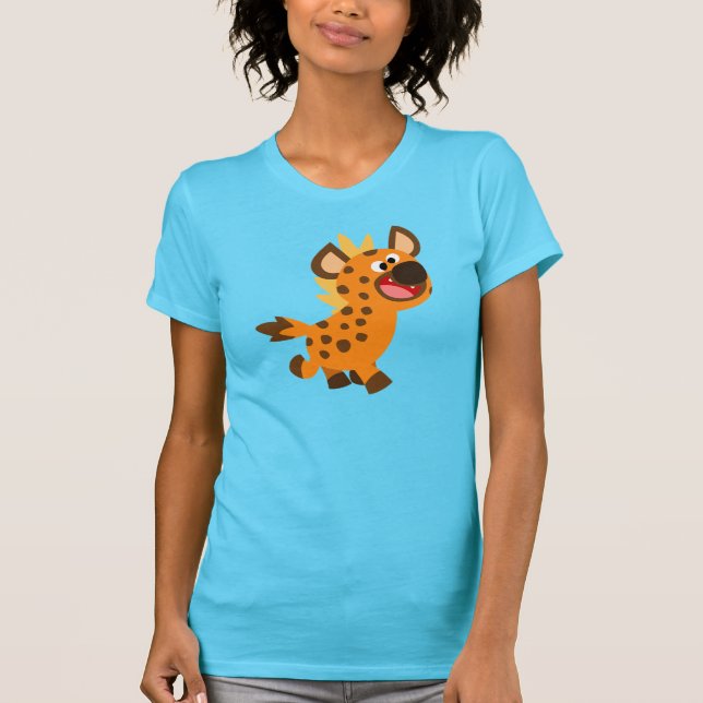 Cute Little Tecknad Hyena Women T-Shirt (Framsida)