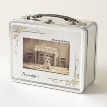 Cute Little Terrier Small Vintage Pet Suitcase
