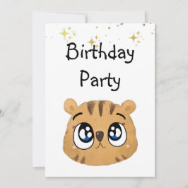 cute little tiger inbjudningar