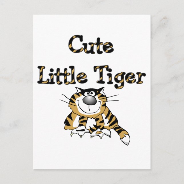 Cute Little Tiger Tshirts och Gifts Vykort (Framsida)