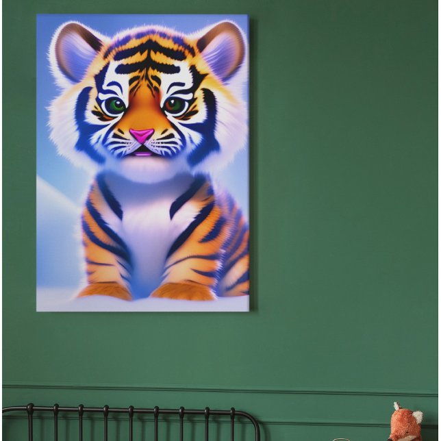 Cute Little Tiger Unge Poster (Skapare uppladdad)