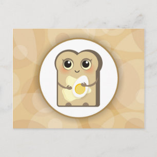 Cute Little Toast - Butter and Egg Vykort